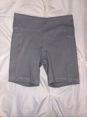 Reflex Girl’s High-Rise Gray Performance Bike Shorts
